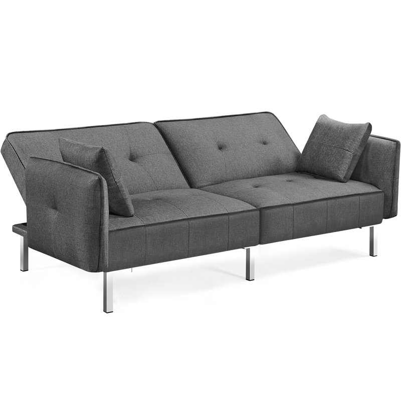 4 Seater Clic Clac Sofa Bed, Dark Grey