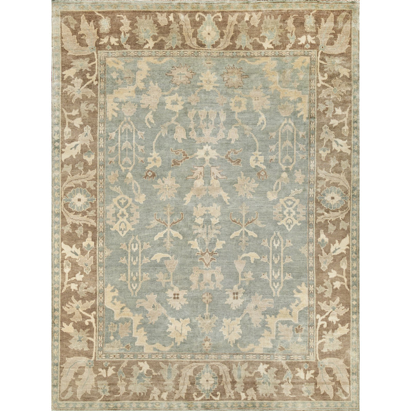Antique Weave Oushak Wool Oriental Area Rug, Rectangle 12' x 15'