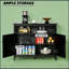 Armoire de rangement polyvalente avec des tablettes réglables et une conception anti-basculement pour plus de sécurité et d'organisation