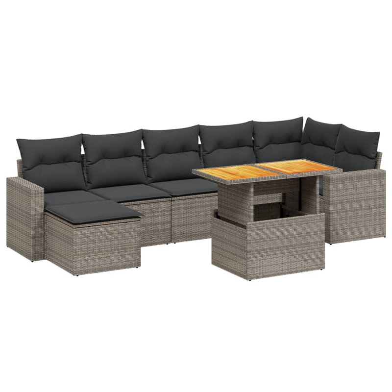 Ensemble de canapé Vidaxl gris, gris foncé