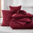 Bedsure King Pintuck Bed-in-a-Bag- Dark Red Pinch Pleat Comforter with Sheets, Pillowcases & Shams-114250870-103425112
