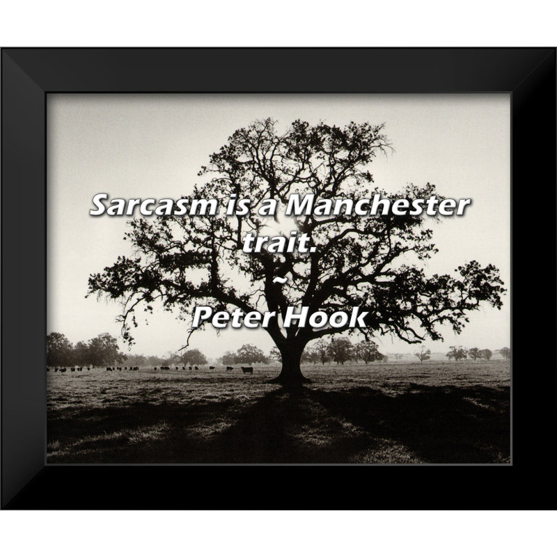 Peter Hook Citation: Le sarcasme est un trait de Manchester.