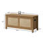 Banc en rotin d'inspiration bohémienne 39,4 po, multifonctionnel avec rangement caché-545482531-546568052