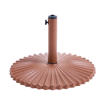 Parasol Base CAREZZA Round Brown 21 kg