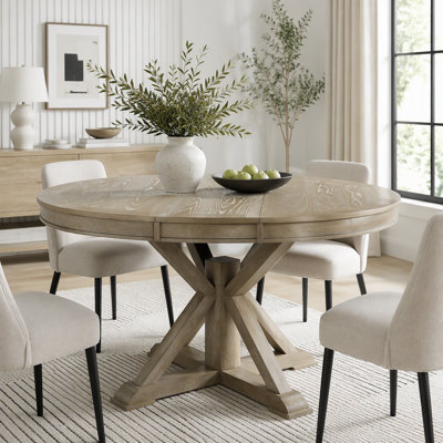 Table de salle à manger extensible rétro avec rallonge de 12 po