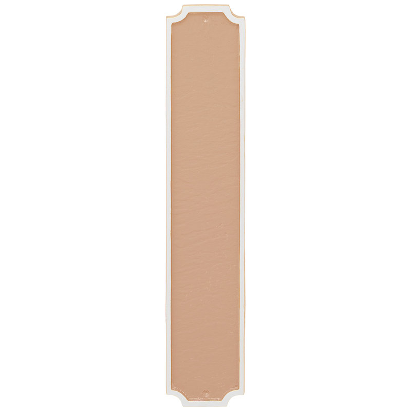 Plaque d'adresse colonne Princeton, Oui, Taupe / Blanc