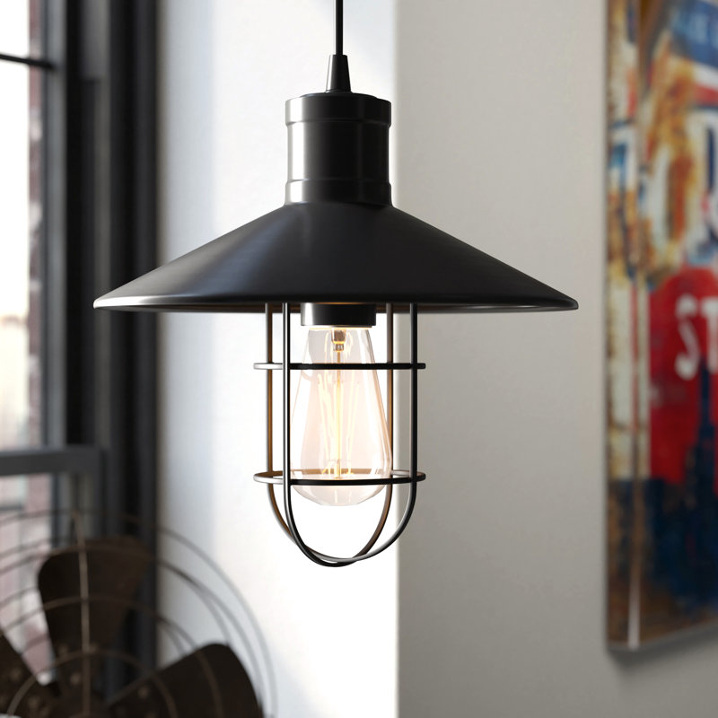 Mariners 1 - Light Black Single Pendant, 11.3" H x 10.6" W x 10.6" D