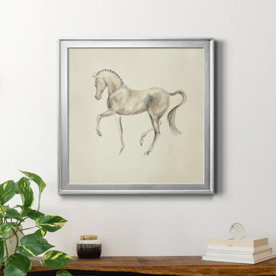 Cheval de dressage II - Reproduction d'art sur toile encadrée