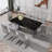 Marble Glass Dining Table(Only Table)-1791260579-1791260577-1791260576