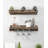 Bridgewater Solid Wood Wall Mounted Wine Bottle & Glass Rack-39274530-90291827