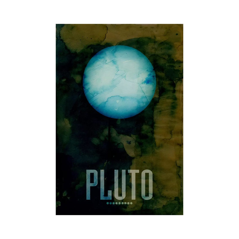 The Planet Pluto by Michael Tompsett - Wrapped Canvas Print, 101.6 cm H x 66.04 cm W