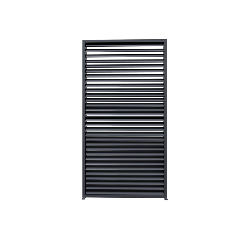 Volet mauve à fixation murale en aluminium pour pergola à persiennes, gris, L 36,14 po