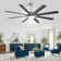 66 Inch Low Profile ABS Ceiling Fan With Dimmable Lights And Smart Remote Control 6 Speed Reversible Noiseless DC Motor For Indoor