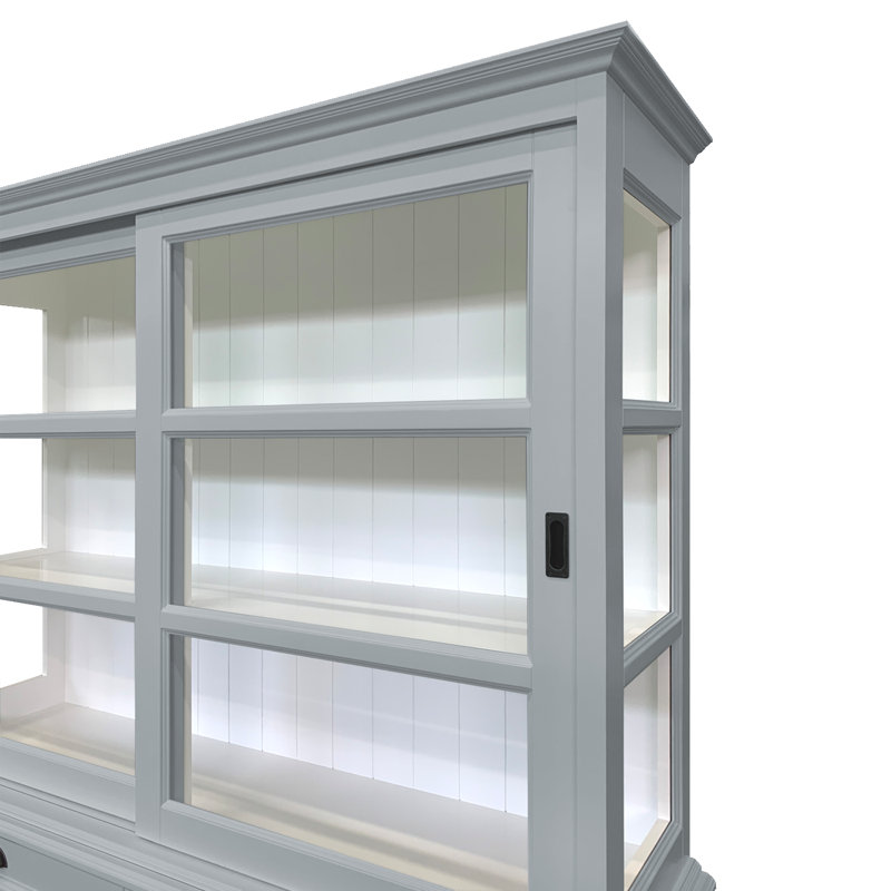 Baya Display Cabinet, Window Grey