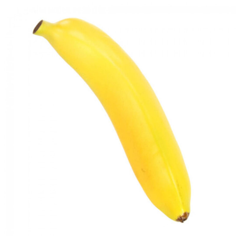 Fruit artificiel jaune banane