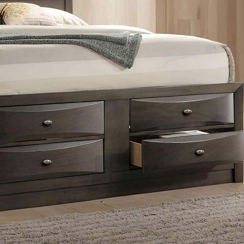 Contemporary Eastern King Size Bed, King