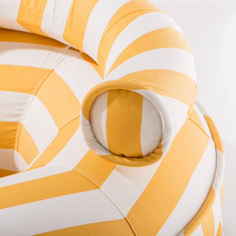 Canvas Pool Ring, Yellow/White