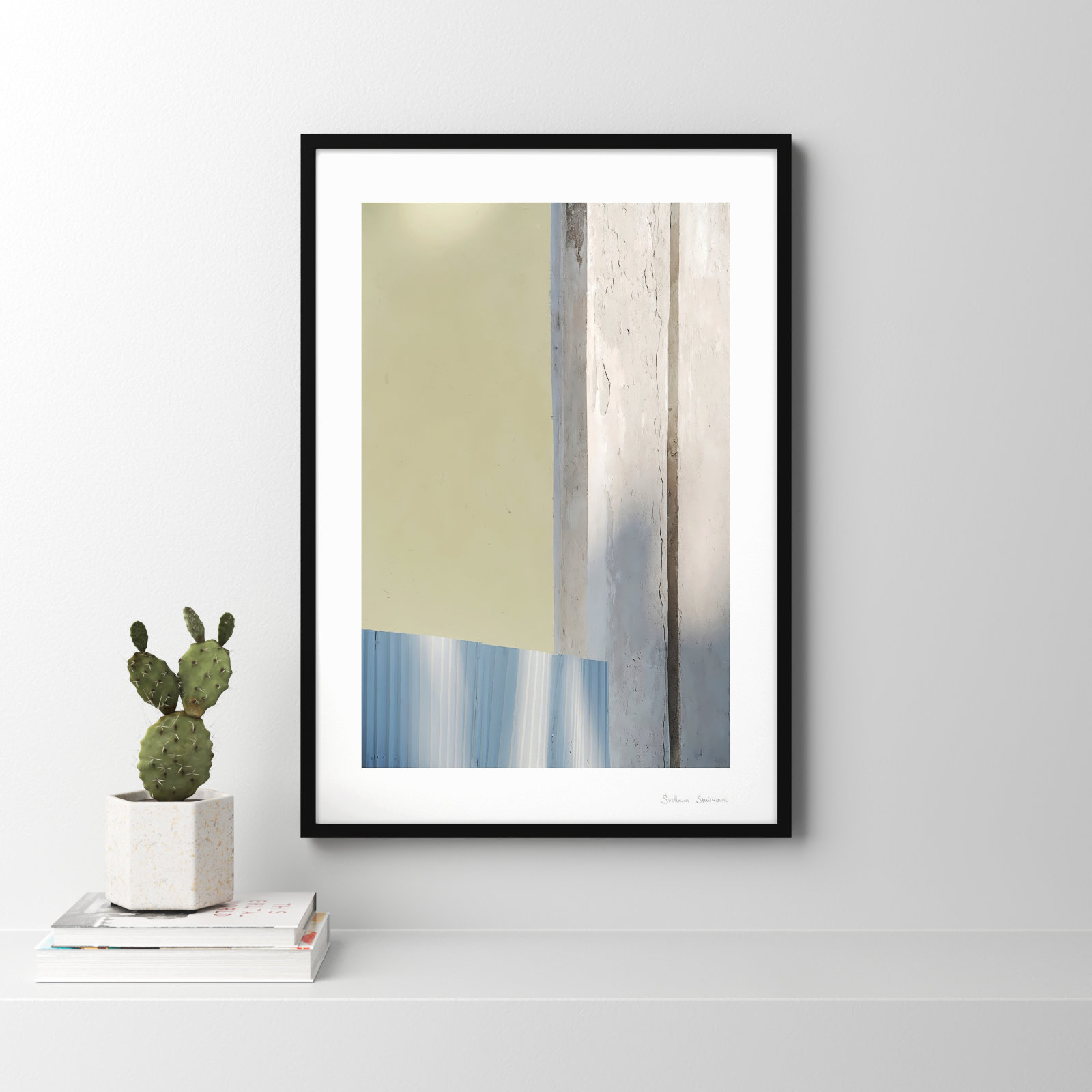 Ludvig "Sun and Concrete 1" Photo Print, Black, 38" H x 26.5" W x 1.25" D