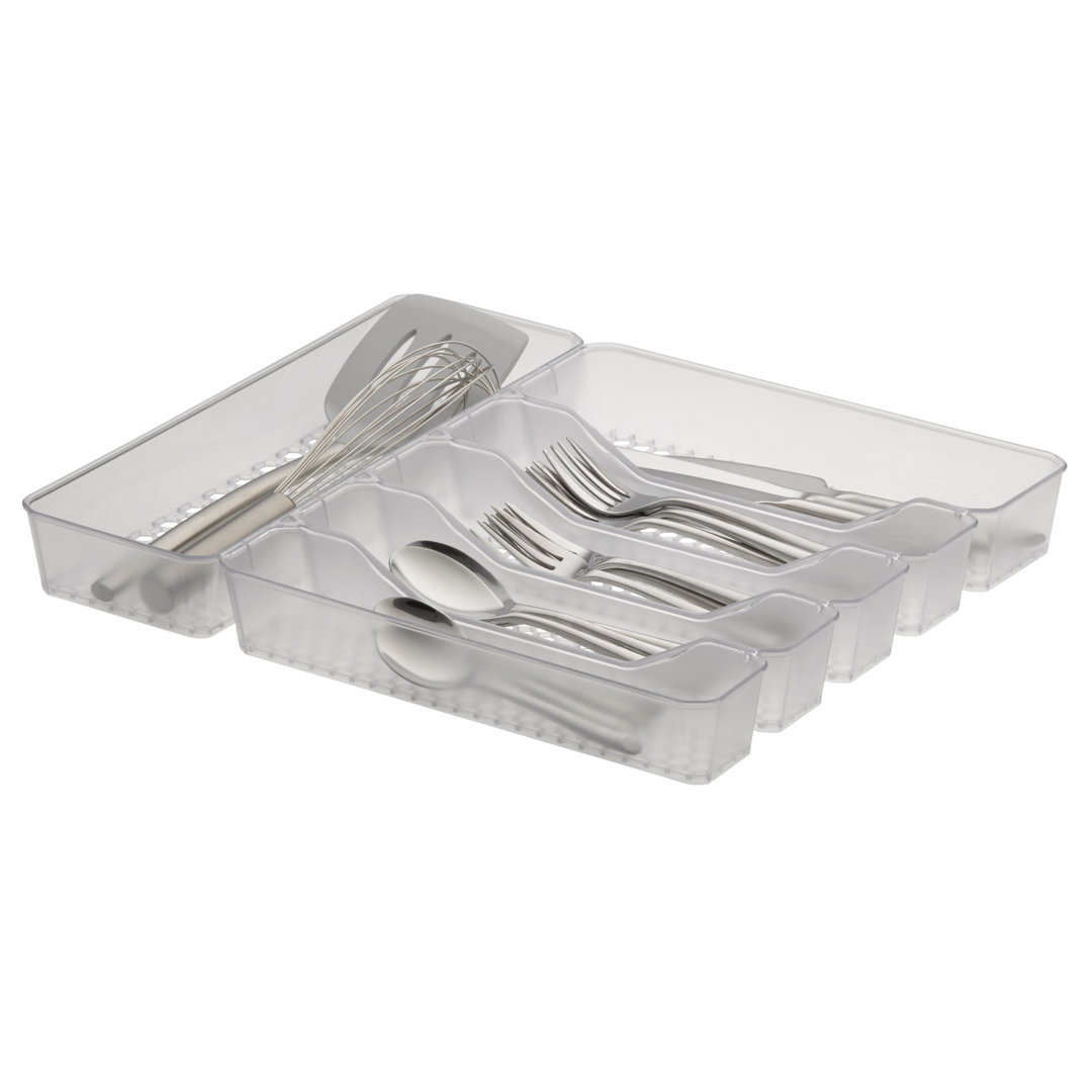 Ola 2" H x 13.25" W x 16.25" D Flatware & Kitchen Utensils Drawer Organizer Rebrilliant 