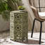 Table d'appoint en fer 12 po x 10,5 po x 18,5 po, mobilier de patio 12 po x 10,5 po x 18,5 po, découpée-779075724