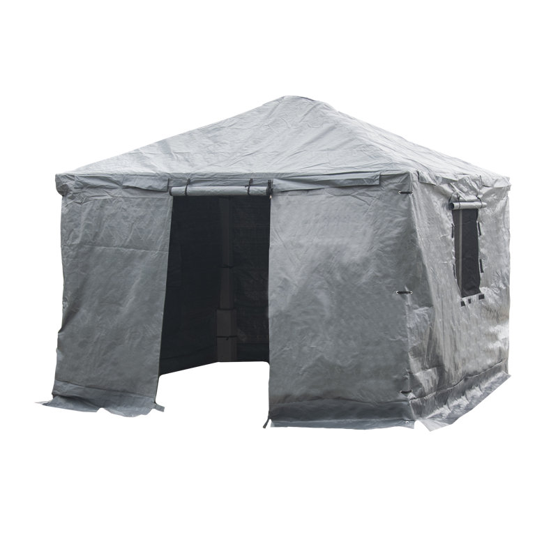 Sojag Grey Polyethylene Plastic Screen for Gazebo, 120.8' H x 144.4' W x 169.2' D