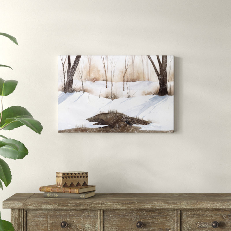 Snowland III 1 Piece Wrapped Canvas Painting, 51cm H x 76cm W