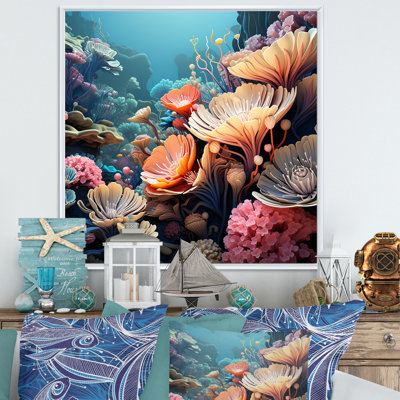 Explorations de récifs coralliens multicolores I - art de corail