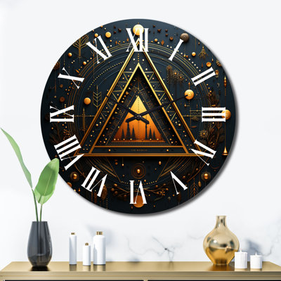 Horloge murale en métal