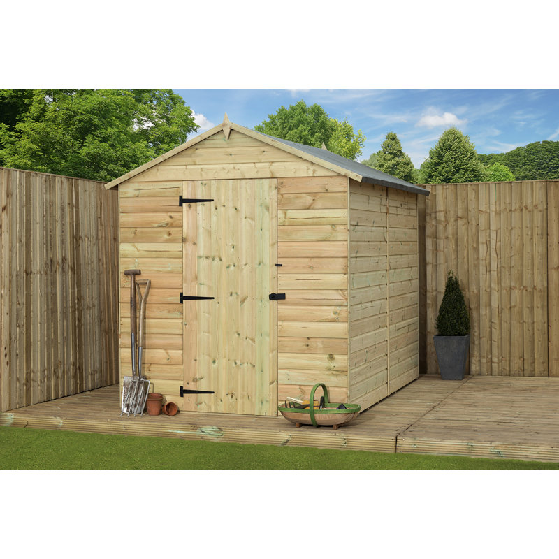 Premier Apex 6 Ft. W x 9 Ft. D Shiplap Wooden Shed