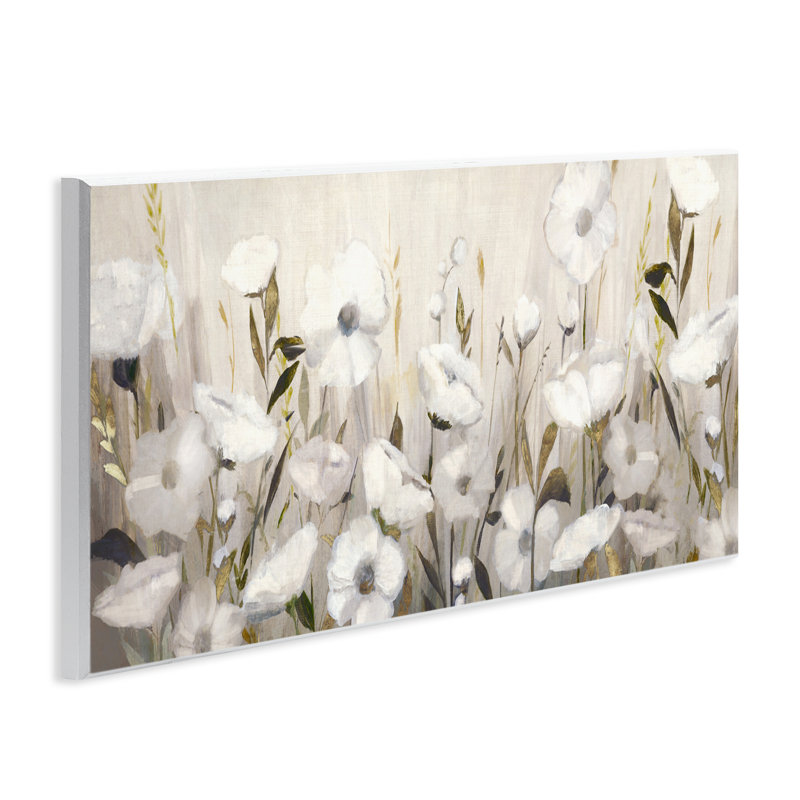 «Whispers Of Gold Flowers», plaque murale par Hannah Dawson