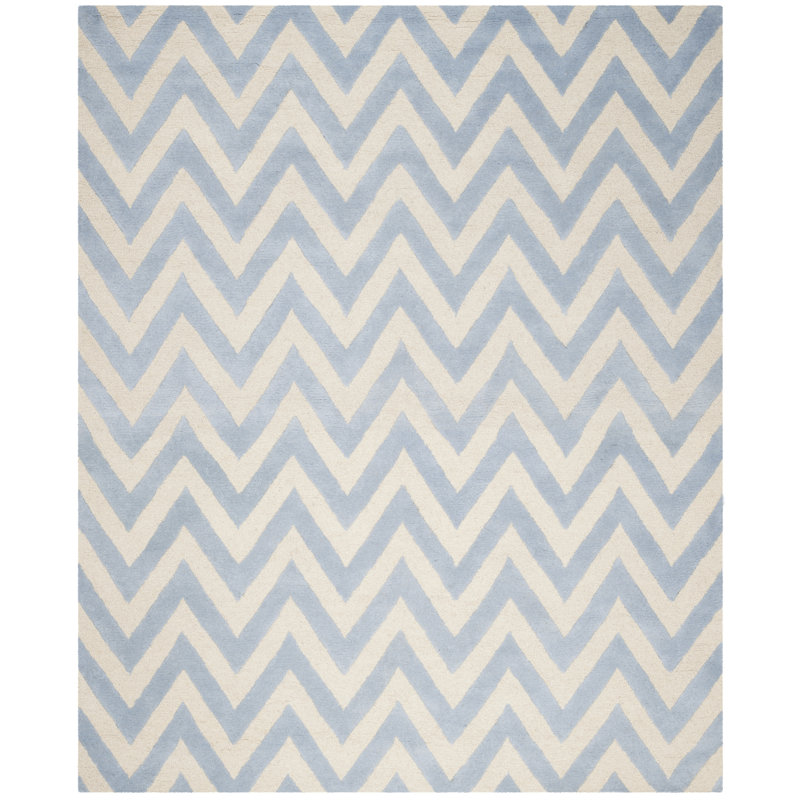 Tapis en laine touffeté à la main Sanyla, Rectangle 8 pi x 10 pi