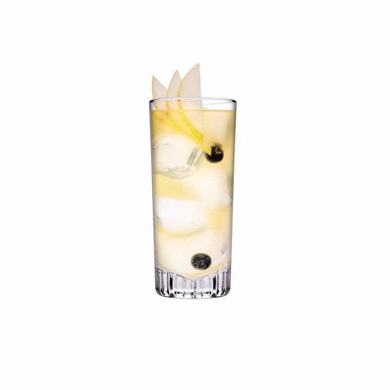 Caldera 9.75oz. Handmade Crystal Highball Glass Set
