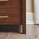 Modern Solid Wood 2 Drawer Nightstand Side Table With Glass Top