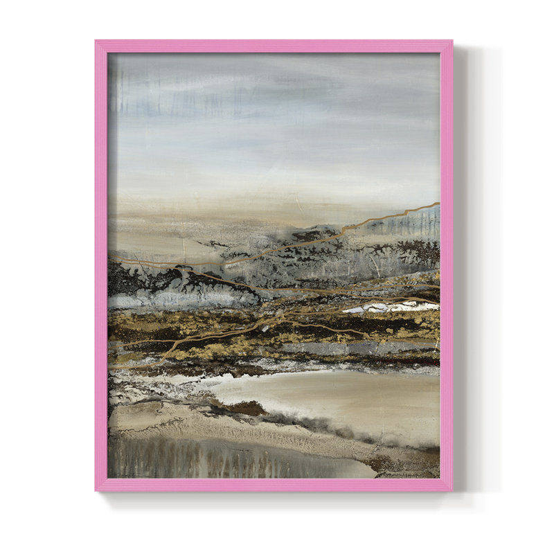 Annuel, impression encadrée en bois massif, H 10 po x l 8 po, Rose