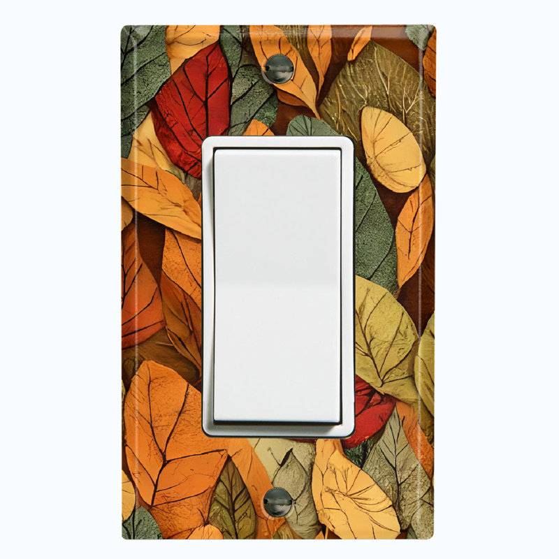 Plaque murale standard d'automne orange à feuilles d'automne 1 - Gang Rocker