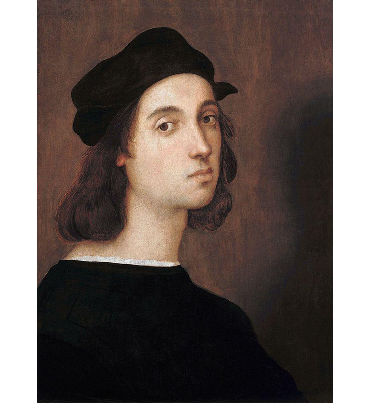 Art sur toile tendue avec galerie Astoria Grand Raphael, autoportrait 1506 63937, H 48 po x l 36 po