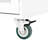 Kitchen Island Trolley With Drop - Leaf Counter Workspace, 2 Drawers, Door Unit, Towel And Spice , White , 48.32 In Long, Easy To Move Work Surface, Cupboard Space, White, Rubberwood Countertop,