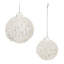Boules en verre (ensemble de 4) - décorations d'arbre de Noël 2,5 po et 3 po
