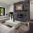 Recessed & Wall Mounted Electric Fireplace With Remote Control & Adjustable Flame-37013700