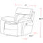 Causeuse et fauteuil inclinable manuel Arthur Abra