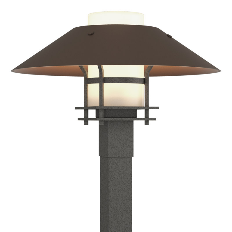 Henry 1 - Light 15.8" H Hardwired Lantern Head, Frosted, Coastal Bronze, Coastal Natural Iron