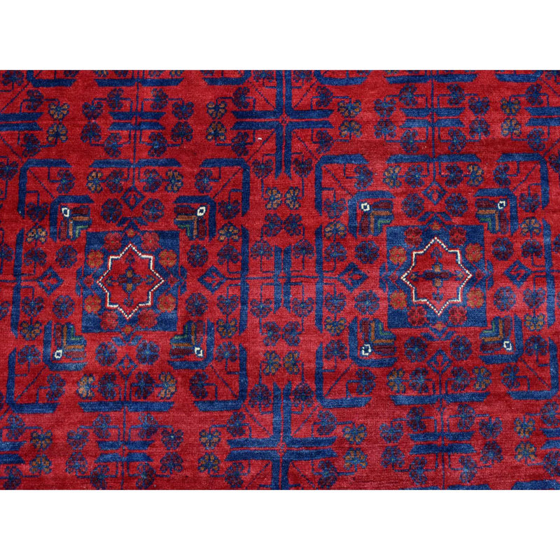 Summer-Leigh One-of-a-Kind Rectangle 9'8" X 13'1" New Age Area Rug in Purple