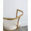 Fauteuil d'appoint, structure en fer doré chaud, assise compacte de 27 pouces pour le bureau de salle à manger de la chambre à coucher