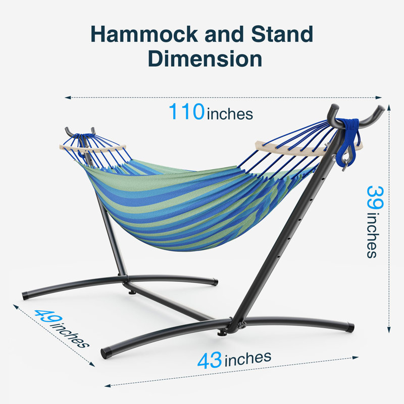 Double hamac, portable robuste