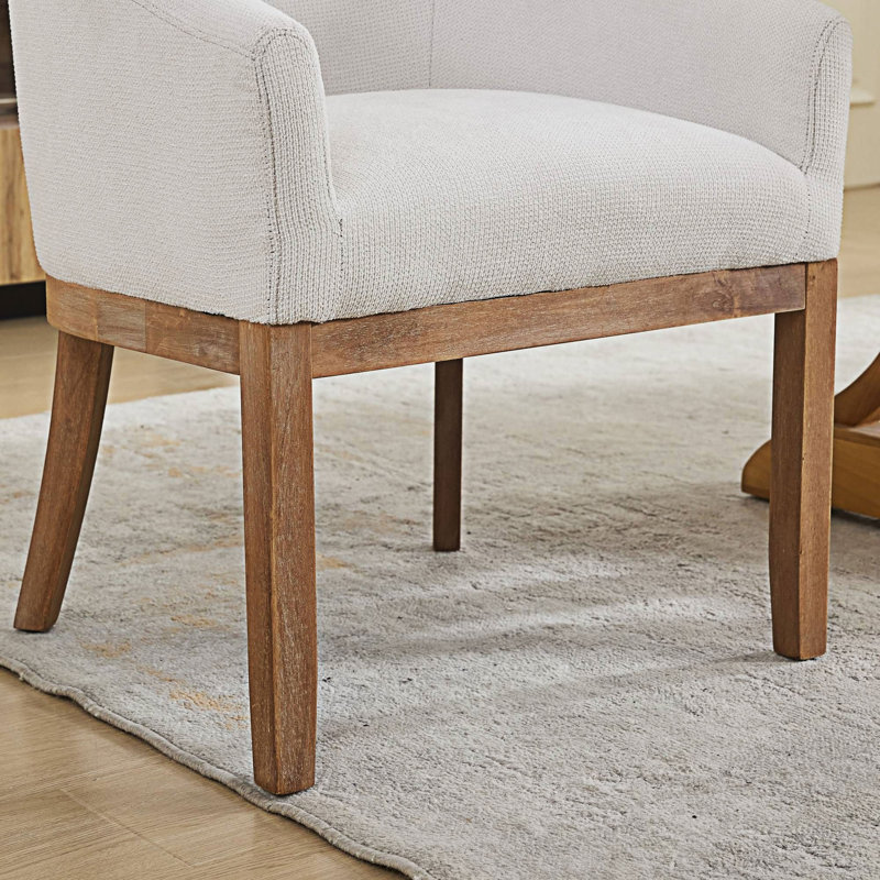 Chaise d'appoint rembourrée, Beige