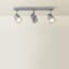 Benton IP44 Rated Bathroom 3 Way Bar Ceiling Light & Warm LED Bulbs-181226379-181225982