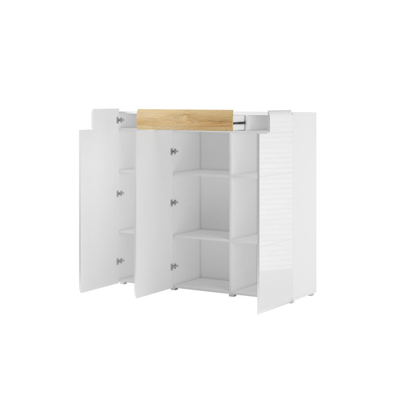 Toledo 147cm Sideboard, White/Oak