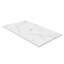 Dessus de meuble-lavabo moderne à surface solide de 36 po pour lavabo vasque - design blanc Carrara