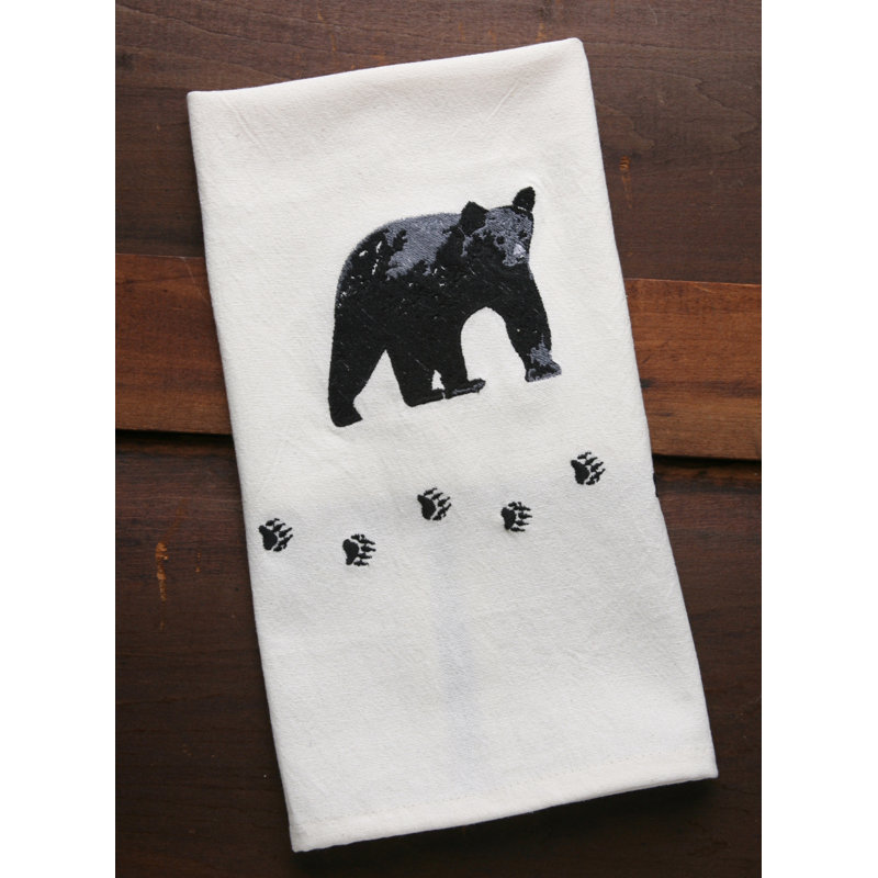 Serviette de cuisine à motif ours