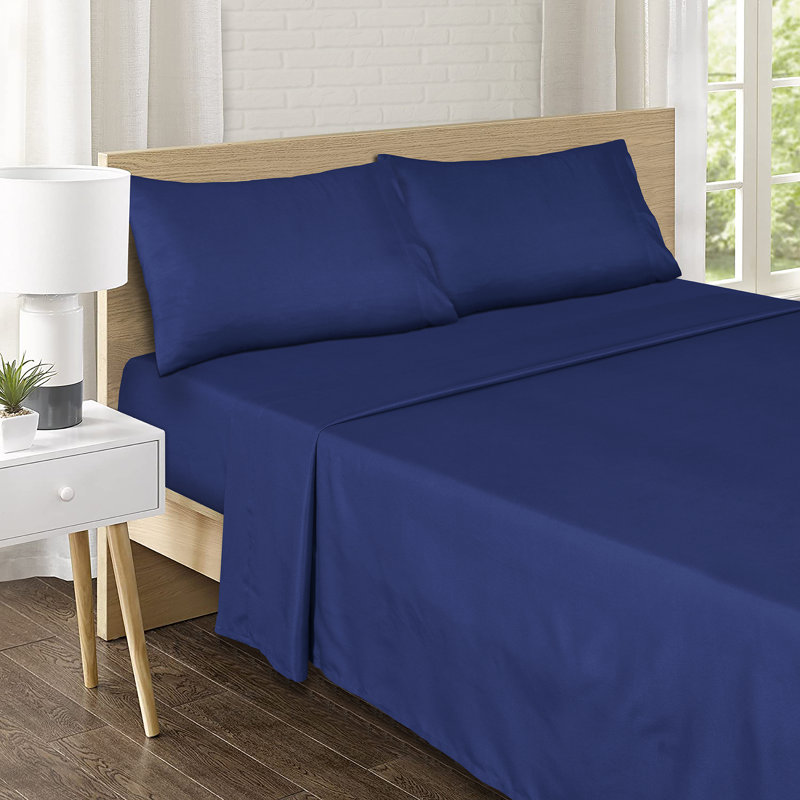 Ensemble de draps en microfibre Karin Maki ultra doux - 1800 Douilles en microfibre Karin Maki, Bleu